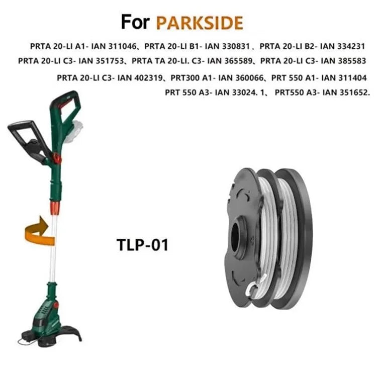 8Pcs For Parkside Lawn Mower Wire Reels Grass Trimmer Nylon Rope Spools, TLP-01