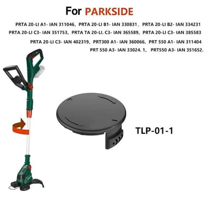 Set Of 3 ABS Plastic Spool Caps for Parkside Lawn Mower Replacement Part TLP-01-1