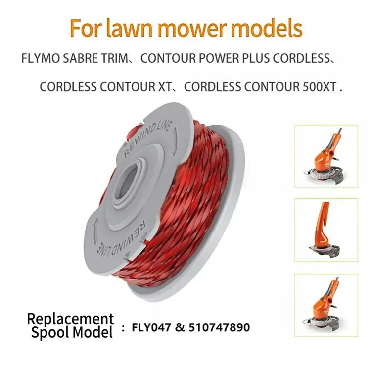4Pcs Wire Reels for Flymo Contour XT / Contour 500XT Lawn Mower Spools, FLY047 510747890