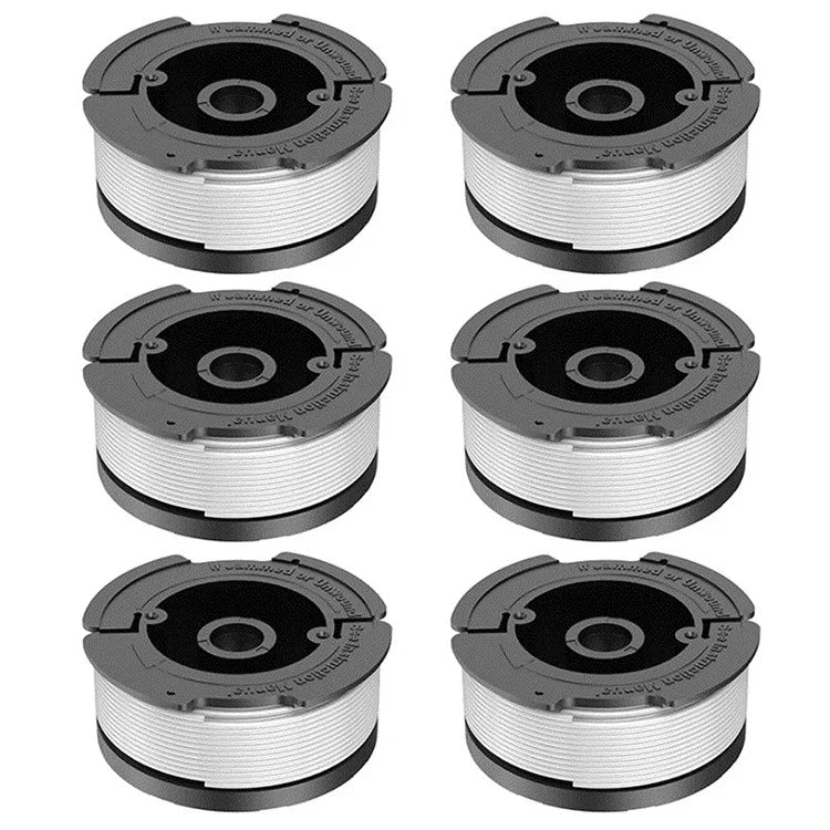 6Pcs For Black & Decker GH400 / GH500 / GH600 Wire Reels Lawn Mower Spools, AF-100-3ZP