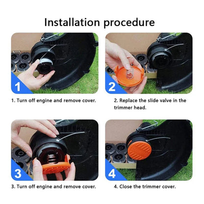 10Pcs AF-100-3ZP Spools for Black & Decker GH400 / GH500 Wire Reels Lawn Mower Replacement Parts