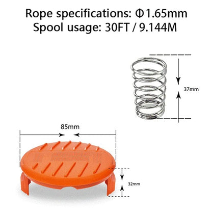 RC-100-P For Black & Decker ST522  /  LST1018 Spool Cap + Spring Lawn Mower Parts