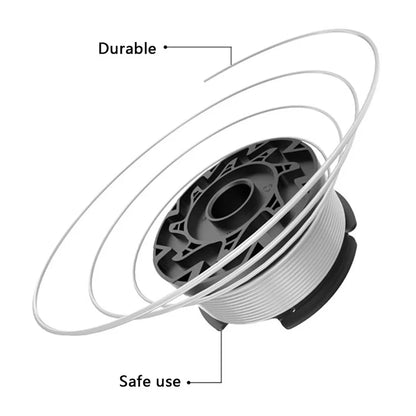 For Black & Decker GH400  /  GH500  /  GH600 8 Spool + 2 Cap + 2 Spring Lawn Mower Part, AF-100-3ZP+RC-100-P