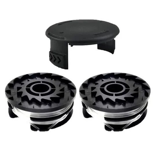 For Parkside Lawn Mower 2 Spool + Grass Trimmer Spool Cap, TLP-01 / TLP-01-1
