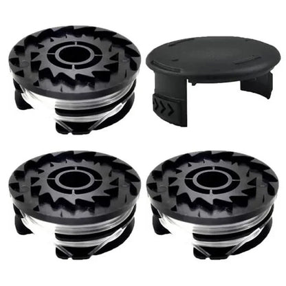 TLP-01+TLP-01-1 For Parkside PRTA 20-Li A1-IAN 311046 Lawn Mower Replacement 3 Spool + Spool Cap