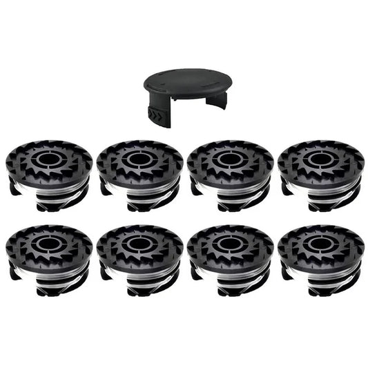 For Parkside Lawn Mower 8 Spool + 1 Spool Cap Grass Trimmer Accessories Set, TLP-01 / TLP-01-1