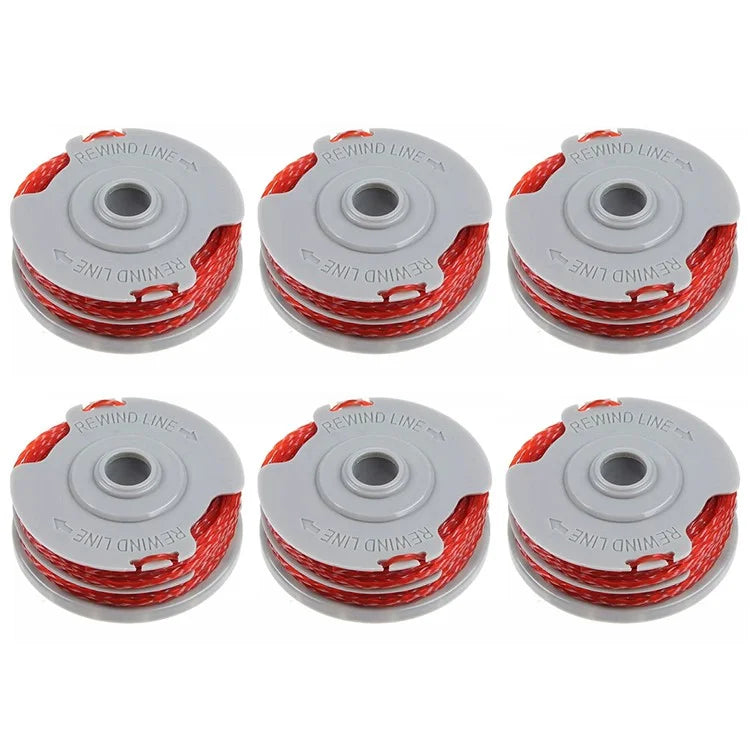6Pcs Replacement Spools for Flymo Contour 500XT / Power Trim 500XT Lawn Mower Wire Reels, FLY021 / 513937190