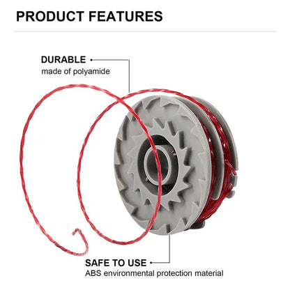 8Pcs For Flymo Lawn Mower Spools Replacement Wire Reels, FLY021 / 513937190
