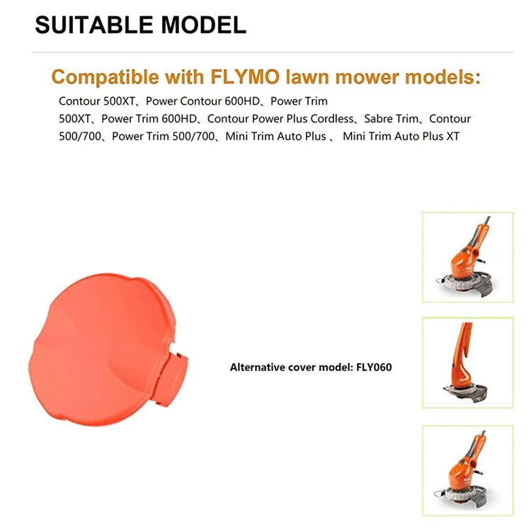 For Flymo Lawn Mower Replacement Spool Cap, FLY060 / 505513590