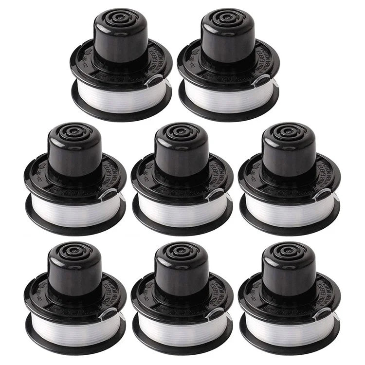 8 Pieces Spools RS-136-BKP Replacement Wire Reels for Black & Decker Lawn Mower