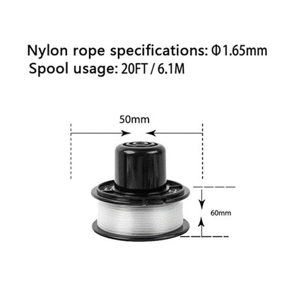8 Pieces Spools RS-136-BKP Replacement Wire Reels for Black & Decker Lawn Mower