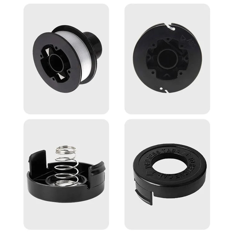 RS-136-BKP Spool + 682378-02 Spool Cap + Coil Spring for Black & Decker Lawn Mower
