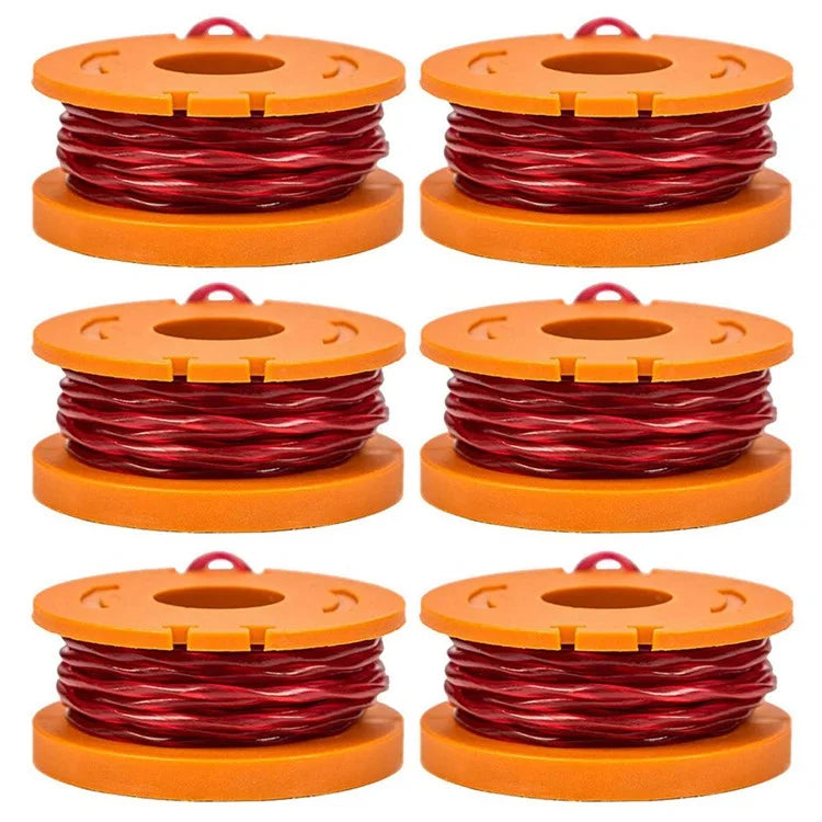 For Worx Lawn Mower WA0010 Spools Replacement Wire Reels (6 Pieces)