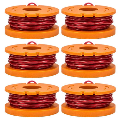 For Worx Lawn Mower WA0010 Spools Replacement Wire Reels (6 Pieces)