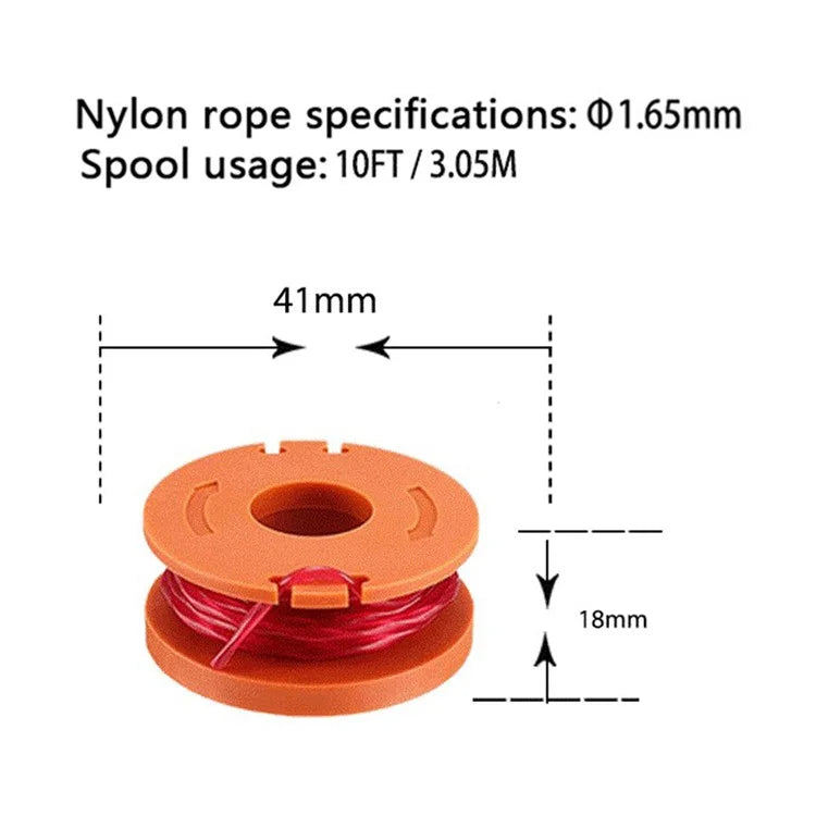 For Worx Lawn Mower Spools WA0010 Replacement Wire Reels (2 Pieces)
