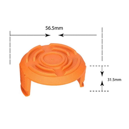 6Pcs Spool Cover for Worx WG150 / WG151 / WG163 / G165 Lawn Mower Spool Cap, WA6531