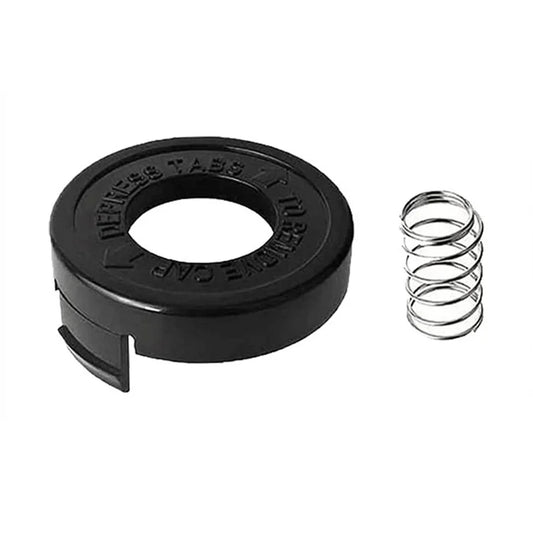 For Black & Decker ST1000 / ST3000 / ST4000 / ST4500 Lawn Mower Spool Cap + Spring, 682378-02