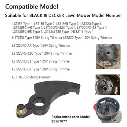 For Black & Decker Lawn Mower 90567077 Trimmer Line Feeder Lever Replacement Part
