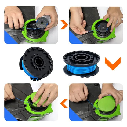 3Pcs 3411546A-6 For Greenworks BST4000 / ST40L00 / 2100702 Lawn Mower Spool Cap Replacement Part