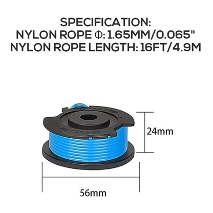 3PCS Replacement Nylon Wire Spools for Greenworks Lawn Mower Replacement Line Reels, 29252 / 29092