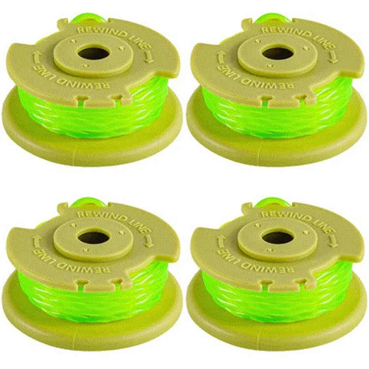 4 Pieces Spools for Ryobi Lawn Mower Nylon Wire Reels Replacement AC80RL3