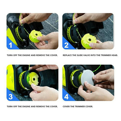 AC14HCA 3Pcs Spool Caps for Ryobi One+ 18V, 24V, 40V, RY40204, RY40220, ZRP2080 Trimmer Spool Cover