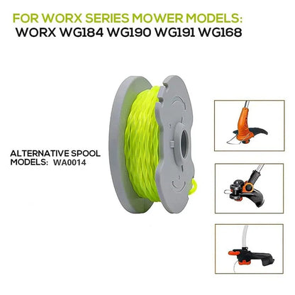 3PCS Lawn Mower Spool for Worx Lawn Trimmer Nylon Wire Reel WA0014