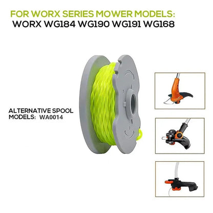 4PCS For Worx Lawn Mower Spools Tear-Resistant Nylon Wire Reels WA0014