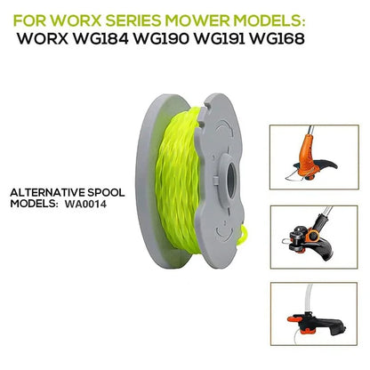 6PCS For Worx Lawn Trimmer Nylon Wire Reels WA0014 Lawn Mower Spools