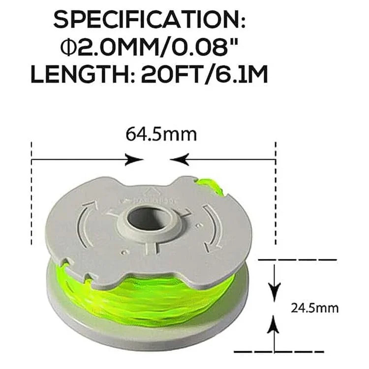 8PCS Replacement Wire Reels for Worx Lawn Mower Spools WA0014