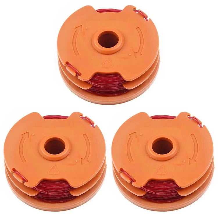 3Pcs Lawn Trimmer Wire Reels for Worx Lawn Mower WA0007 Line Spools