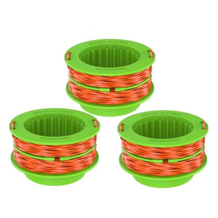 3Pcs 15ft  /  4.6m Line Spools for EGO POWER+ 15-inch Lawn Mower ST1500  /  ST1500-S  /  ST1502, AS1300