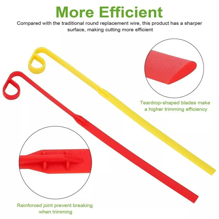 32Pcs for Aero-Flex Lawn Mower Yellow+Red Flexible Line Blades Grass Trimmer Parts, TLA-01 / TLA-02