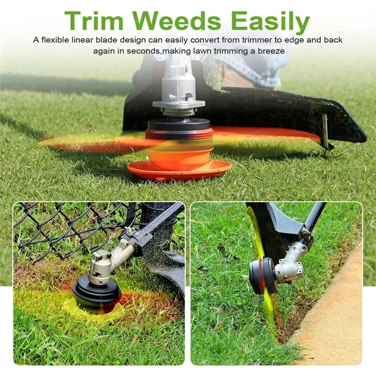 32Pcs for Aero-Flex Lawn Mower Yellow+Red Flexible Line Blades Grass Trimmer Parts, TLA-01 / TLA-02