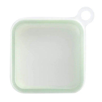 Portable Sandwich Toast Box Silicone + PP Food Container Kids Lunch Bento Box (BPA Free, No FDA)