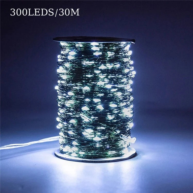 30m 300 Leds 8 Modes IP44 Waterproof Copper Wire String Light Outdoor Decoration