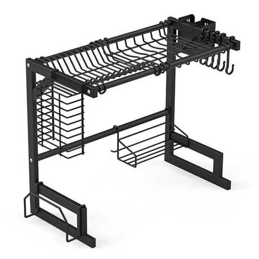 001- ZJ-LSJ1 55cm Stainless Steel Dish Drying Rack Kitchen Counter Utensil Cutlery Holder