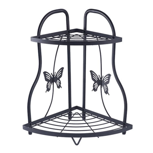 001-ZJ-SJ01 2 Layers Bathroom Organizer Punching Free Disassembly Kitchen Storage Rack