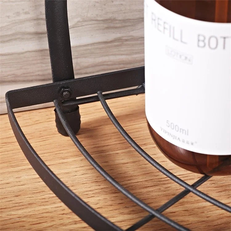 001-ZJ-SJ01 3 Layers Bathroom Organizer Punching Free Kitchen Storage Shelf with Butterfly Decor