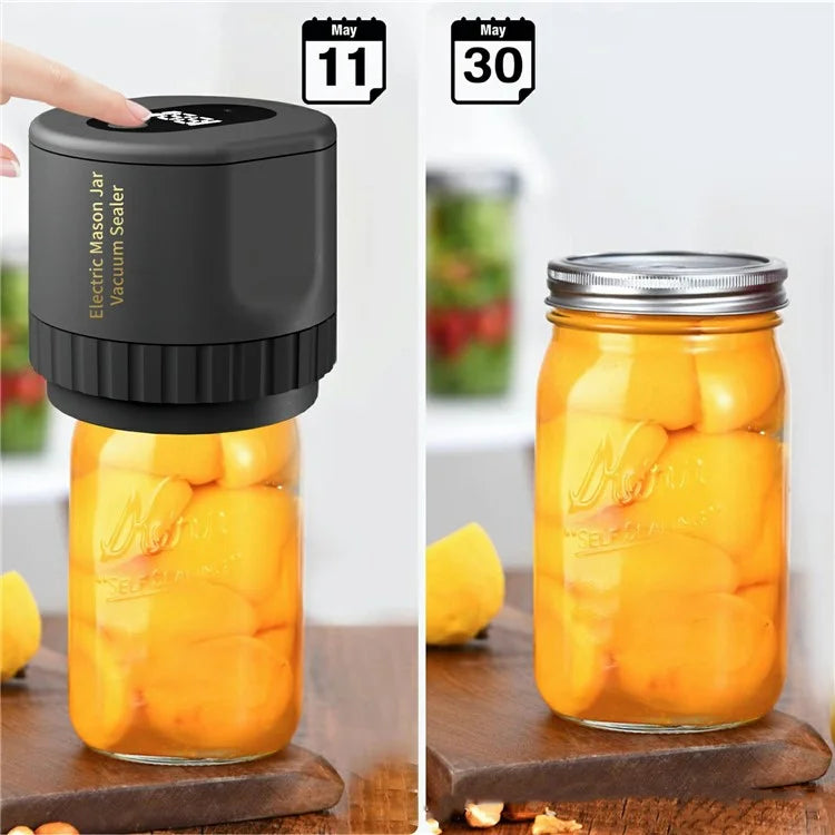 KZ-80 Digital Display Electric Mason Jar Vacuum Sealer Automatic Sealing Machine, Standard Version