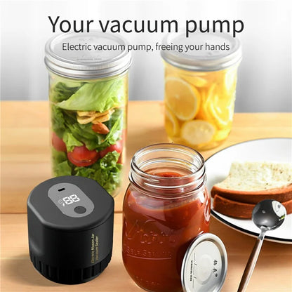 KZ-80 Digital Display Electric Mason Jar Vacuum Sealer Automatic Sealing Machine, Standard Version