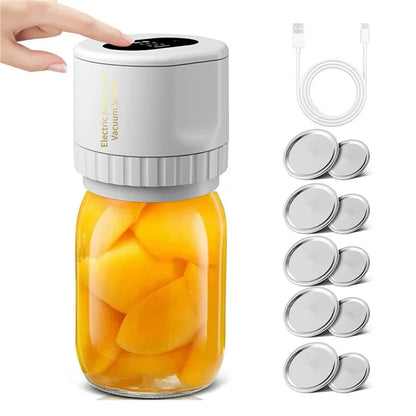 KZ-80 Digital Display Electric Mason Jar Vacuum Sealer Automatic Sealing Machine, Standard Version