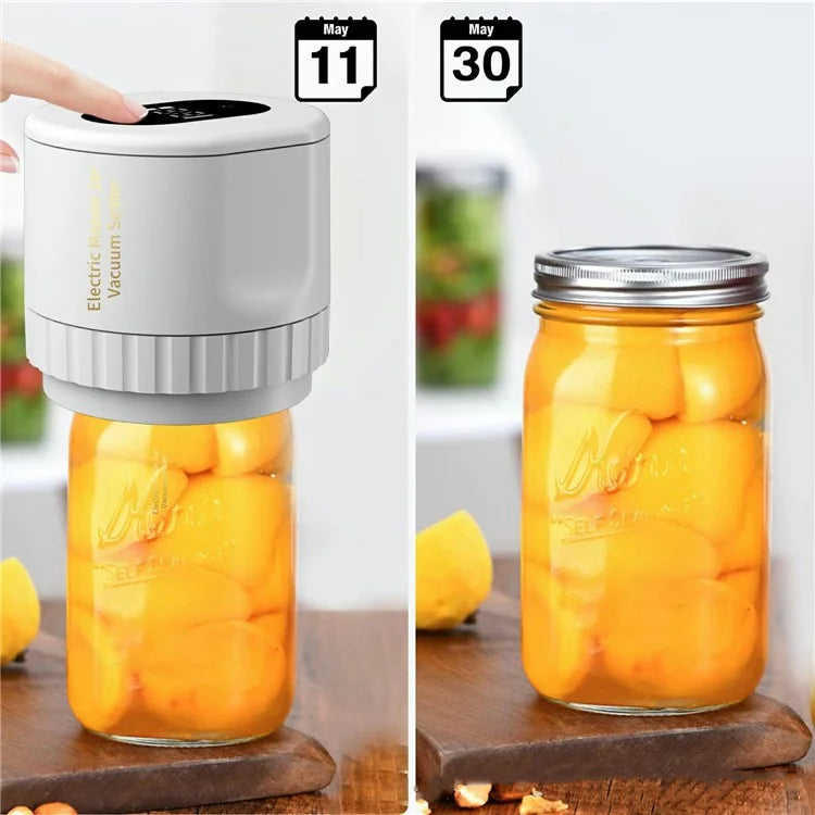 KZ-80 Digital Display Electric Mason Jar Vacuum Sealer Automatic Sealing Machine, Standard Version