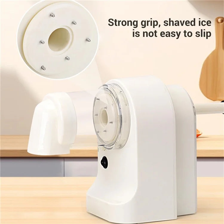 Electric Ice Shaver Shaved Ice Machine USB Rechargeable Portable Ice Crusher for Home