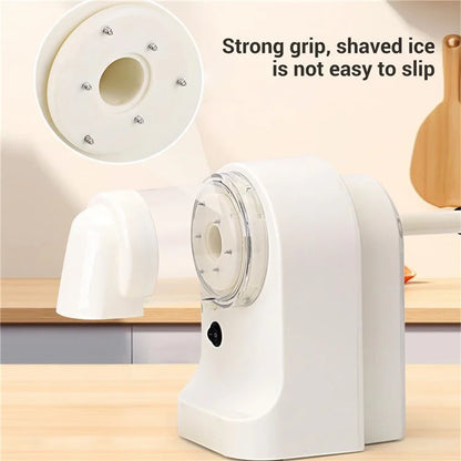 Electric Ice Shaver Shaved Ice Machine USB Rechargeable Portable Ice Crusher for Home