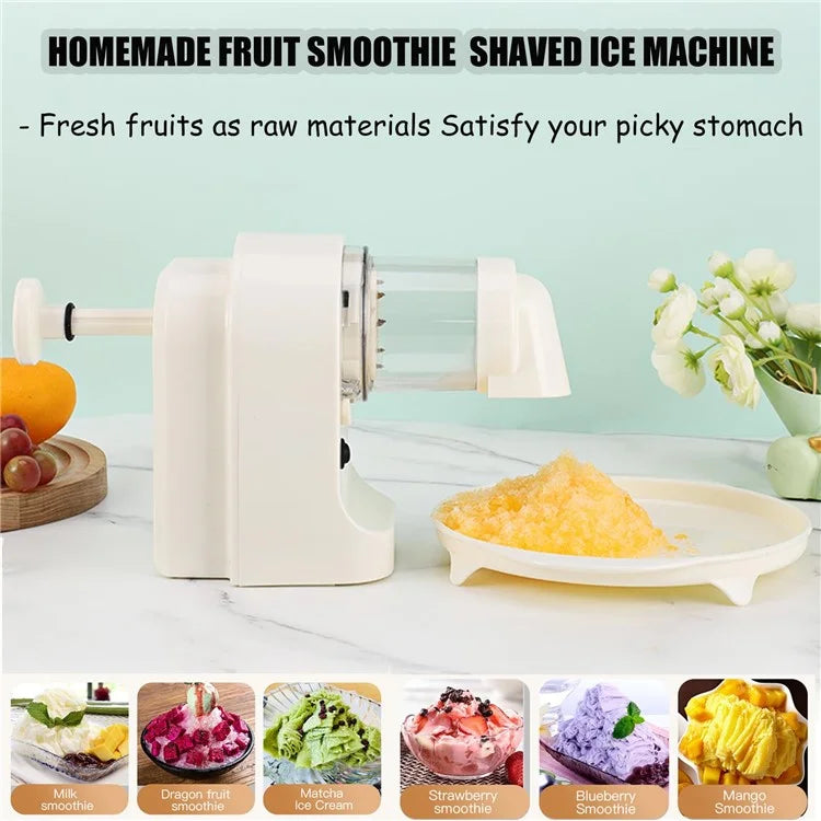 Electric Ice Shaver Shaved Ice Machine USB Rechargeable Portable Ice Crusher for Home