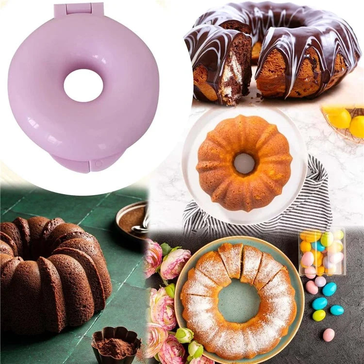 DIY Donut Mold for Baking Doughnut Cake Mould Baking Tool (No FDA, BPA-Free)