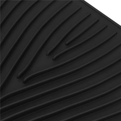 40x30cm Silicone Dish Drying Mat with Drain Lip, Heat-Resistant Dish Draining Mat