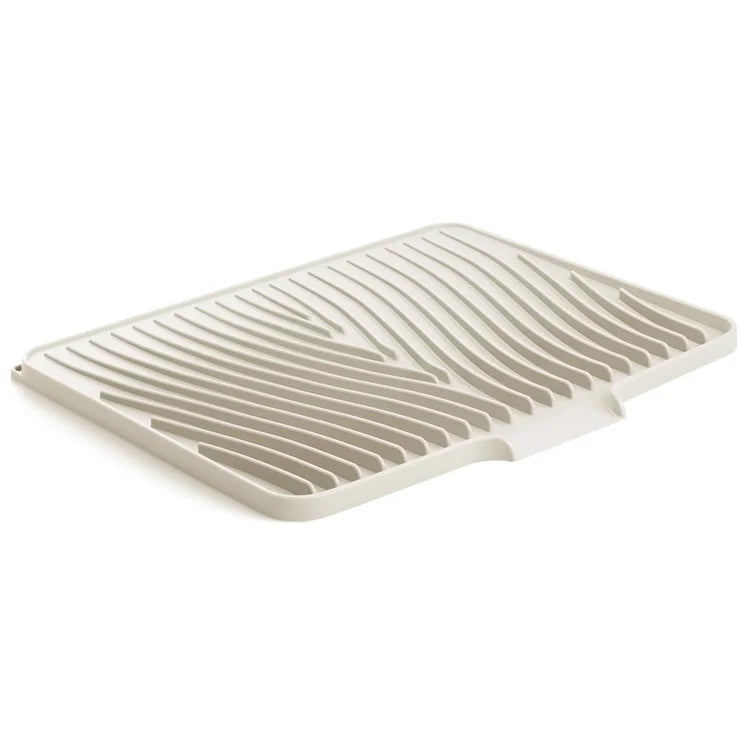 40x30cm Silicone Dish Drying Mat with Drain Lip, Heat-Resistant Dish Draining Mat