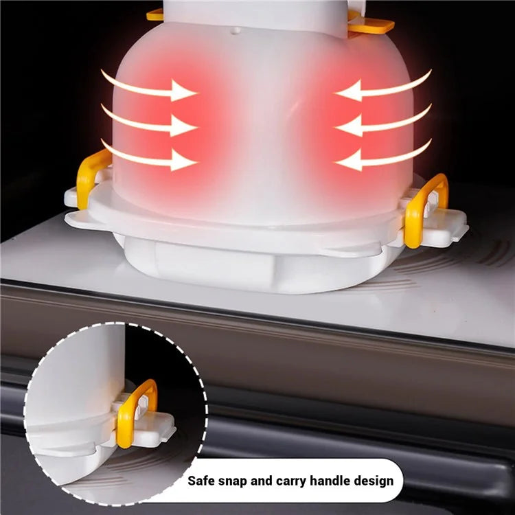 Microwave Oven Egg Steamer 4 Grids Egg Cooker Egg Boiler with Egg Cutter Tool for Home Breakfast